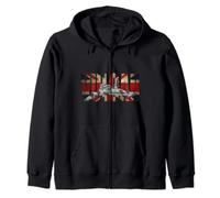 RAF Avro Vulcan Bomber Plane Fighter Aeroplane Zip Hoodie