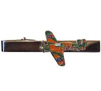 RAF Battle of Britain Hurricane Pilot Flying Veteran WW2 Metal Enamel Tie Clip