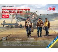 Raf Bomber and Torpedo Pilots (1939-1945) (100% New Molds) 1:48 Icm