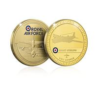 RAF Memorabilia Glorious History Collection Gold Coin - Short Stirling Bomber