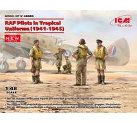 Raf Pilots in Tropical Uniforms (1941-1945) (100% New Molds) 1:48 Plastic Kit