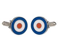 RAF Roundel Cufflinks In Onyx Art Box - MOD - Target Cufflinks