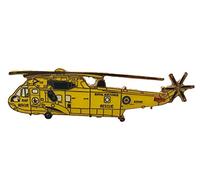RAF Seaking Rescuers Helicopter Side View Lapel Pin Badge