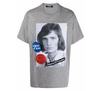 Raf Simons Chimes of Freedom-print short-sleeve T-shirt - Grey L