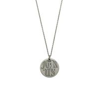 Raf Simons circular-pendant clasp-fastening necklace - Silver One Size