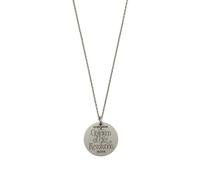 Raf Simons engraved-pendant necklace - Silver One Size