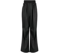 Raf Simons high-waisted wide-leg wool trousers - Black 46