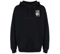 Raf Simons patch-detail long-sleeved hoodie - Black XS-S-M-L