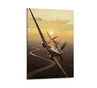 RAF Spitfire Art Poster Wall Art Paintings Canvas Wall Decor Home Decor Living Room Decor Aesthetic12x18inch(30x45cm)
