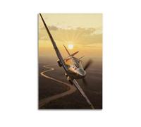 RAF Spitfire Art Poster Wall Art Paintings Canvas Wall Decor Home Decor Living Room Decor Aesthetic16x24inch(40x60cm)