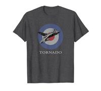 RAF Tornado Bomber GR1 GR3 GR4 F3 Roundel T Shirt T-Shirt, Men, Dark Heather Grey, 5X-Large