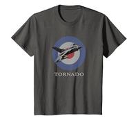 RAF Tornado Bomber GR1 GR3 GR4 F3 Roundel T Shirt T-Shirt, Youth, Asphalt Grey, 2T