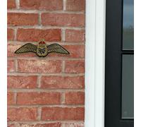 Raf Wings Wall Plaque Cast Aluminium, 30Cm (Indoor/outdoor)