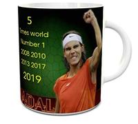 Rafael Nadal Ceramic Mug World Number 1 and Nadal Quote on The 11oz Ceramic Mug