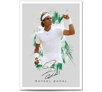 Rafael Nadal Tennis Legend Signed Photo Poster Print Picture Display Autograph Memorabilia for tennis fans Gift (Nadal, Grey A3 print unframed)
