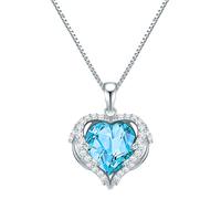 Rafaela Donata Womens Female Embellished with Swarovski crystals Necklace Silver Sterling - Size 45cm