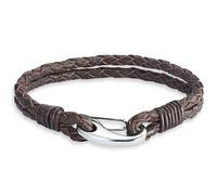 Rafaela Donata Womens Female Genuine leather Bracelet - Brown - Size 20 cm