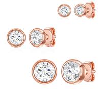 Rafaela Donata Womens Female Sterling Silver Earring - Rose Gold - One Size
