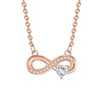 Rafaela Donata Womens Female Sterling Silver Necklace - Rose Gold - Size 40cm