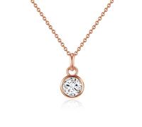 Rafaela Donata Womens Female Sterling Silver Necklace - Rose Gold - Size 45 cm