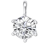 Rafaela Donata Womens Pendant silver embellished with swarovski crystals white Brass - One Size