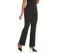 Rafaella Women's Curvy Fit Gabardine Boot Leg Pant, Graphite, 8