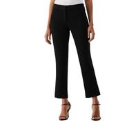 Rafaella Women's Petite Straight Leg Ankle Pant Dress, Black, 14