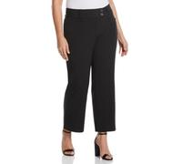 Rafaella Women's Plus Curvy Fit Gabardine Bootcut (Size 16-22) Dress Pants, Graphite, 16