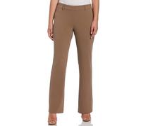 Rafaella Women's Soft Crepe Modern Fit Dress Pants (Petite and Missy Sizes 4-16), Fossil, 14