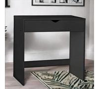 Rafaelo Mobilia 1 Drawer Make Up Dressing Table Bedroom Furniture in Black Rafaelo Mobilia Black