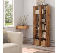 Rafaelo Mobilia 10 Cube Book Shelf Industrial Rustic Brown Rafaelo Mobilia Brown