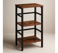 Rafaelo Mobilia 3 Tier Living Room Side End Table Rustic in Brown Rafaelo Mobilia Brown