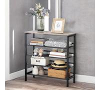 Rafaelo Mobilia 5-Tier Shoe Rack Greige in Grey Rafaelo Mobilia Grey