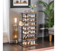 Rafaelo Mobilia 8 Tier Wide Shoe Rack Hallway Furniture