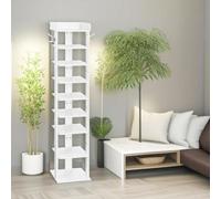 Rafaelo Mobilia 9 Tier Shoe Rack Narrow White