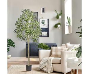 Rafaelo Mobilia Artificial 152CM/5FT Tall Decorative Olive Plant Green