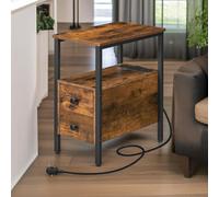 Rafaelo Mobilia Bedside Table with Power Outlet & USB Ports