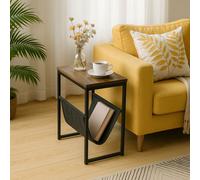 Rafaelo Mobilia Compact Sofa Side Table with Storage in Brown Rafaelo Mobilia Brown