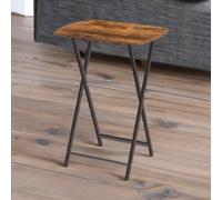 Folding Tray Table Rafaelo Mobilia Brown One Size