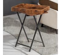 Rafaelo Mobilia Folding TV Tray Table in Brown Rafaelo Mobilia Brown