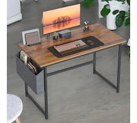 Rafaelo Mobilia Industrial Computer Desk With Storage Bag