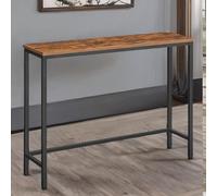 Rafaelo Mobilia Industrial Rustic 100CM Wide Console Table, Brown
