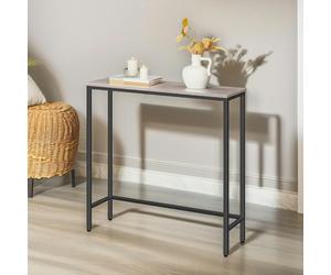 Rafaelo Mobilia Industrial Slim Hallway Console Table Greige