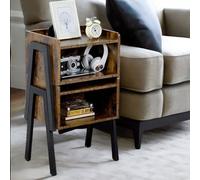 Rafaelo Mobilia Set Of 2 Rustic Stackable Bedside Tables