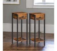 Rafaelo Mobilia Set of 2 Slim Side Tables