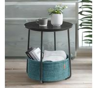 Rafaelo Mobilia Side Table with Removable and Washable Storage Basket