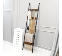 Rafaelo Mobilia Tower Ladder Shelf in Brown Rafaelo Mobilia Brown