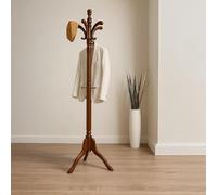 Rafaelo Mobilia Wooden Coat Stand, Coat Rack, Coat Hanger, Hat Rack, Clothes Hanger, Jacket Hanger, Free Standing, Adjustable sizes