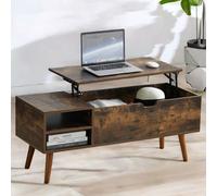 Rafaelo Mobilia Wooden Lift Top Coffee Table With Hidden Storage