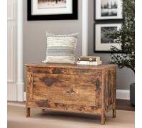 Rafaelo Mobilia Wooden Storage Box With Lid, Blanket Box, Wooden Toy Box, Storage Chest, Storage Trunk, Hallway Storage Unit, Toy Chest, Blanket Box Storage, Wooden Chest, Rustic Furniture